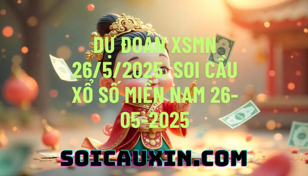 Dự đoán XSMN 26/5/2025, soi cầu Xổ Số Miền Nam 26-05-2025